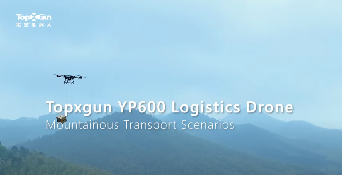 Drone de Transporte Topxgun YP600 - Aplicação de Entrega de Materiais em Montanhas e Florestas